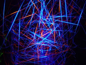 Abstract Glowing Party Wallpaper