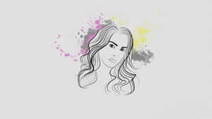 Abstract Line Art Wallpaper