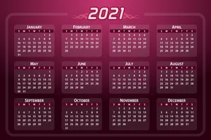 Abstract Magenta Themed 2021 Desktop Background Wallpaper