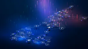 Abstract Network Connectivity Concept Wallpaper