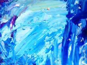Abstract Oil Painting On Stretched Canvas Wallpaper