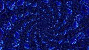 Abstract Spiral Pattern Blue Pc Wallpaper