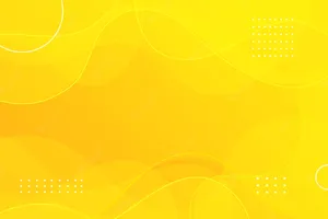 Abstract Yellow Background With Circles And Lines Wallpaper