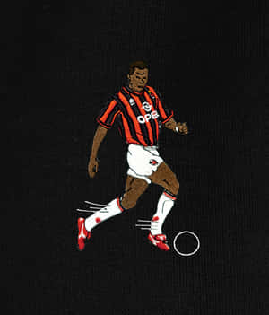 Ac Milan George Weah Patch Wallpaper