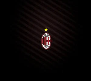 Ac Milan Logo With Star Wallpaper