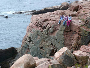 Acadia National Park Granite Cliffs Wallpaper