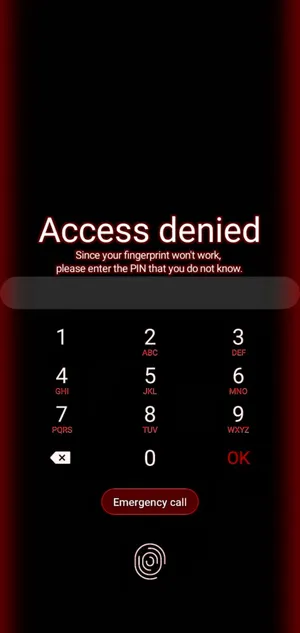 Access Denied Funny Lock Screen Wallpaper