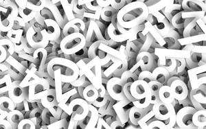 Accounting White Numbers Wallpaper
