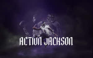 Action Lamar Jackson Baltimore Wallpaper