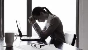 Actuary Employee Work Stress Black And White Wallpaper