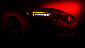 Acura In Dark Red Effect Wallpaper