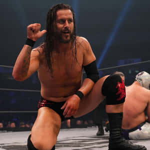 Adam Cole In The Ring During A Match Wallpaper