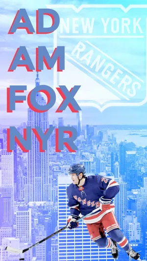 Adam Fox New York Rangers Nyr Wallpaper