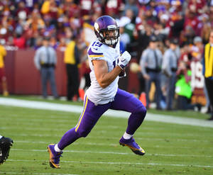 Adam Thielen Team Minnesota Vikings Wallpaper