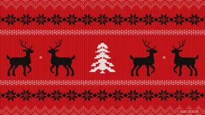 Add A Festive Touch To This Holiday Season With This Beautiful Christmas Pattern. Wallpaper