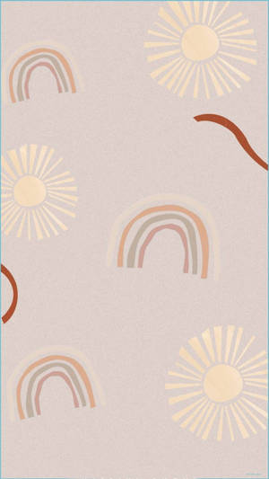 Add A Pop Of Color To Any Room With The Vibrant Boho Rainbow Wall Paper Wallpaper