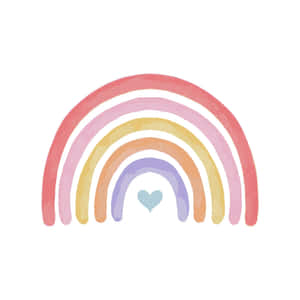 Add A Splash Of Color To Your Life With This Cheery Rainbow Pastel Design. Wallpaper