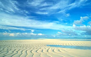 Add An Element Of Professionalism To Your Workspace With This Minimalist Blue Aesthetic Desktop Wallpaper. Wallpaper