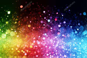 Add Some Sparkle To Your Life - Rainbow Glitter Wallpaper