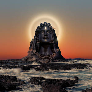 Adiyogi Shiva With A Halo Wallpaper