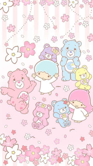 Adorable Kawaii Japanese Characters In A Vibrant Display Wallpaper