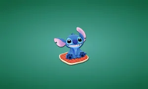 Adorable Lilo And Stitch Embracing In A Heartwarming Scene Wallpaper