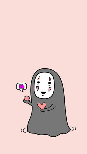 Adorable No-face Art Wallpaper