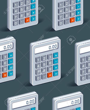 Advanced Calculator On Wooden Table Wallpaper