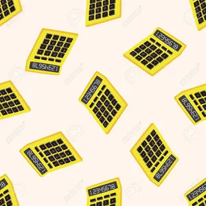 Advanced Modern Calculator On A Work Desk Wallpaper