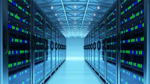 Advanced Technology In Modern Data Center Wallpaper