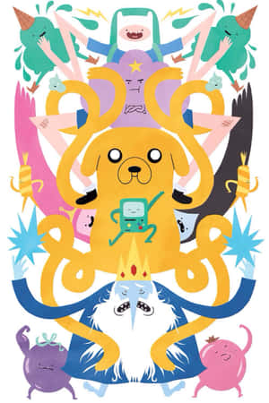 Adventure Time Character Collage Wallpaper