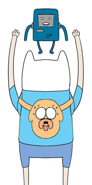 Adventure Time Finnand Jake Celebration Wallpaper