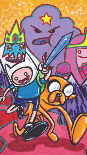 Adventure Time Heroesand Villains Wallpaper