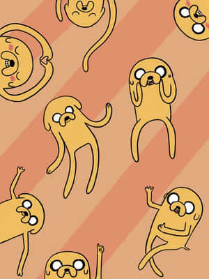 Adventure Time Jake Pattern Wallpaper