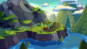 Adventures In The Land Of Ooo Await Wallpaper