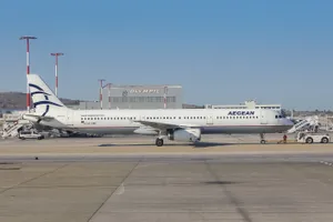 Aegean Airlines Flag Carrier Airbus A321-231 Passenger Plane Wallpaper