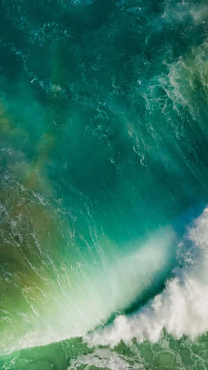Aerial Ocean Wavesi Phone11 Wallpaper Wallpaper