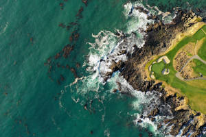 Aerial View Of Ocean Wallpaper