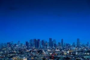 Aerial View Of Tokyo At Dusk Wallpaper