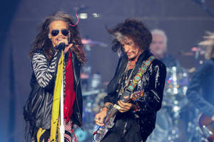 Aerosmith Joe Perry Steven Tyler Toxic Twins Wallpaper