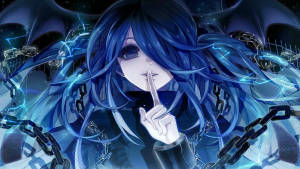 Aesthetic Anime Emo Girl Ophelia Chains Wallpaper