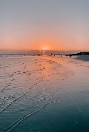 Aesthetic Beach Shallow Waters Wallpaper