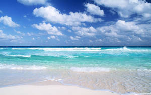 Aesthetic Beach White Sand Wallpaper