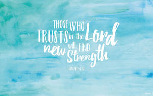 Aesthetic Bible Verse Isaiah 40:31 Wallpaper