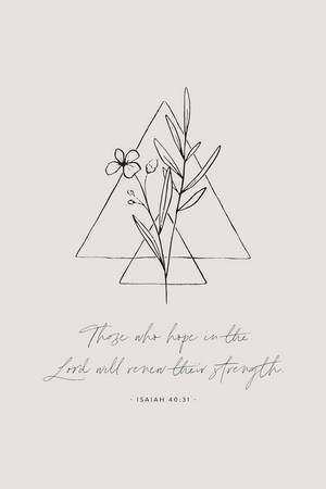 Aesthetic Bible Verse Isaiah 40:31 Wallpaper