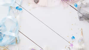 Aesthetic Blue Cute Things Background Wallpaper