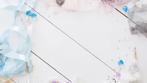 Aesthetic Blue Cute Things Background Wallpaper