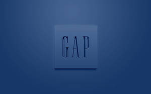Aesthetic Blue Gap Logo Wallpaper