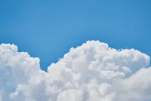 Aesthetic Blue Sky Perfect Clouds Wallpaper