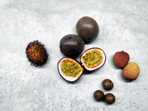 Aesthetic Brown Litchi Wallpaper